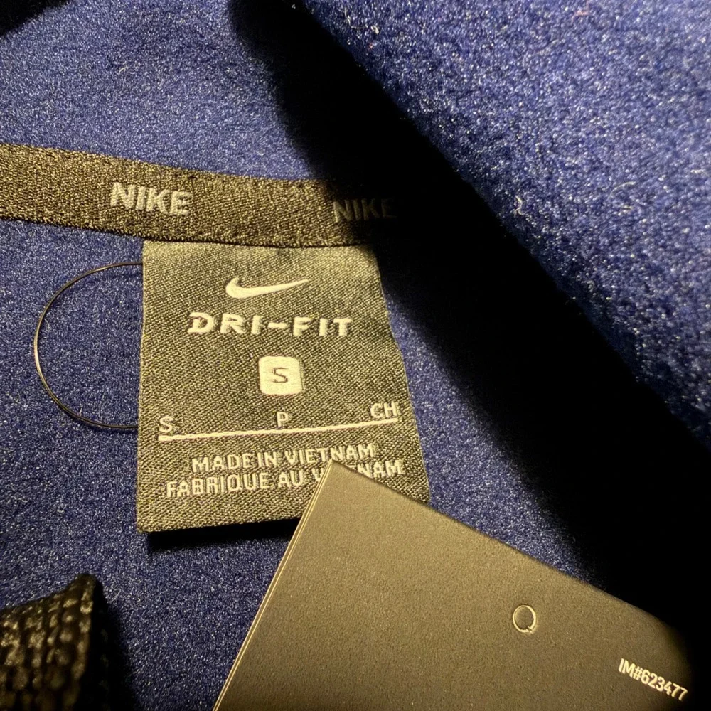Nike Dri-FIT Training Hoodie Mens Small Blue Pullover Scuba Hood 932022-478